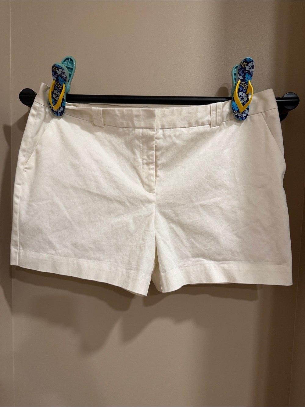 Worthington White Tailored Cotton-Blend Shorts